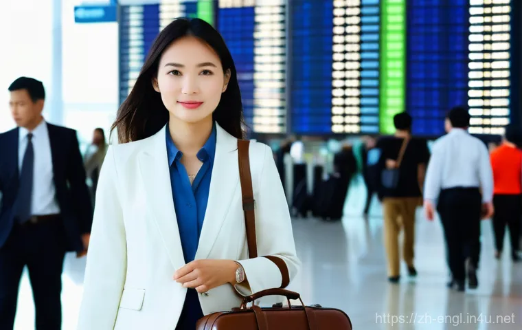 TOEIC 점수 활용 해외 취업 - **Prompt 1: Global Career Gateway**
    A highly confident East Asian female professional, approxima...