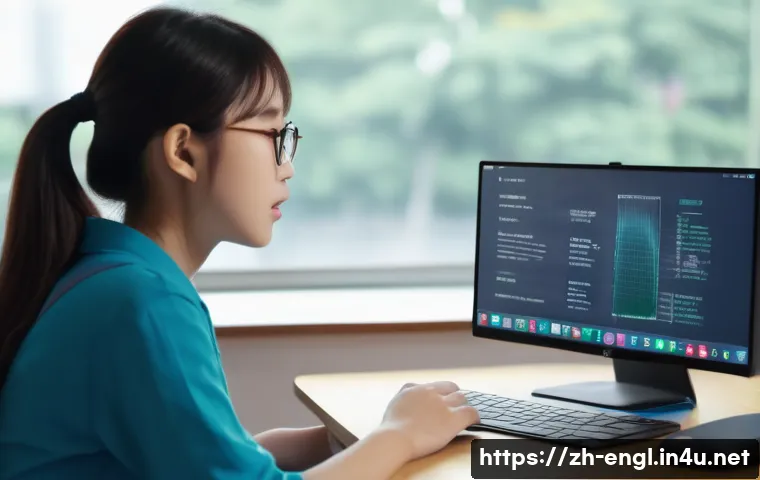 TOEFL Speaking 발음 교정 팁 - A modern classroom scene focused on a young adult Chinese student practicing English pronunciation u...